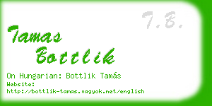 tamas bottlik business card