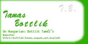 tamas bottlik business card